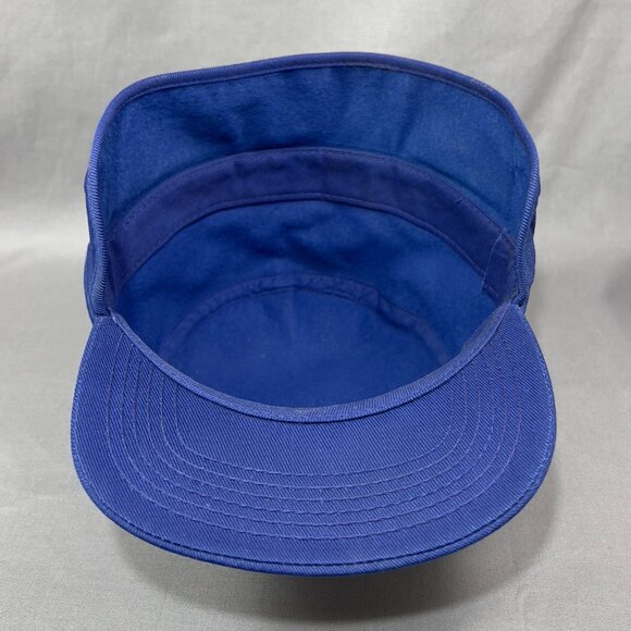 Vtg Farm Bureau Co Op Ear Flaps Fitted 7 3/8 Hat Cap Blue Agriculture Rancher - Picture 14 of 16